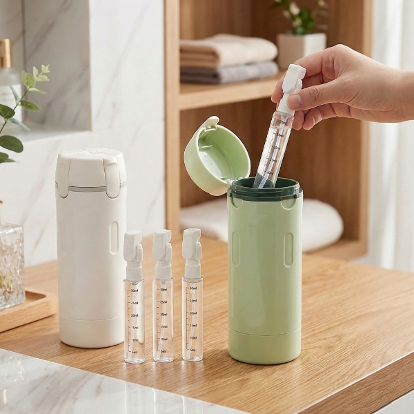 Συμπαγής επαναγεμιζόμενος διοργανωτής καλλυντικών | DISPTRAV